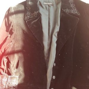 Black Velvet Jacket. Tahari